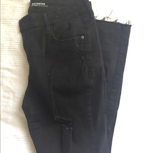 Never worn Ripped Black Stretch Jeans Jeggings